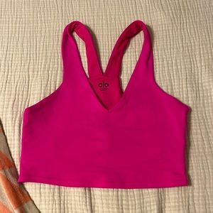 ALO Yoga Pink Crop Top